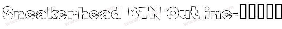 Sneakerhead BTN Outline字体转换